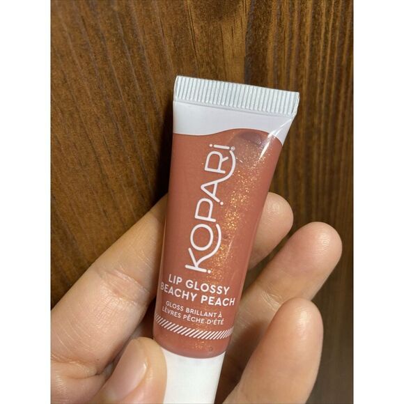 Kopari Lip Glossy Beachy Peach .35oz New Lip Gloss - Picture 4 of 4